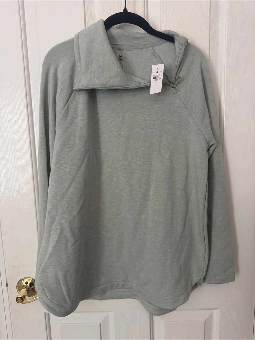 Lou & grey Women's Lightweight Quarter-Zip Pullover Sweater - Sage Green